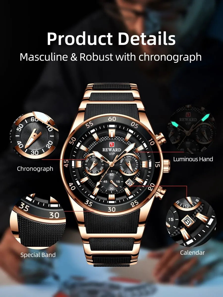Reward VIP Men’s Luxury Sport Chronograph Watch