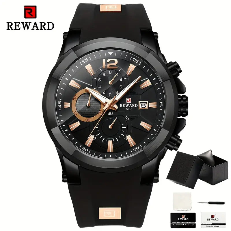 Reward Silicon Strap Luxury Watch