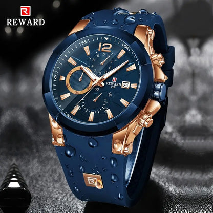 Reward Silicon Strap Luxury Watch